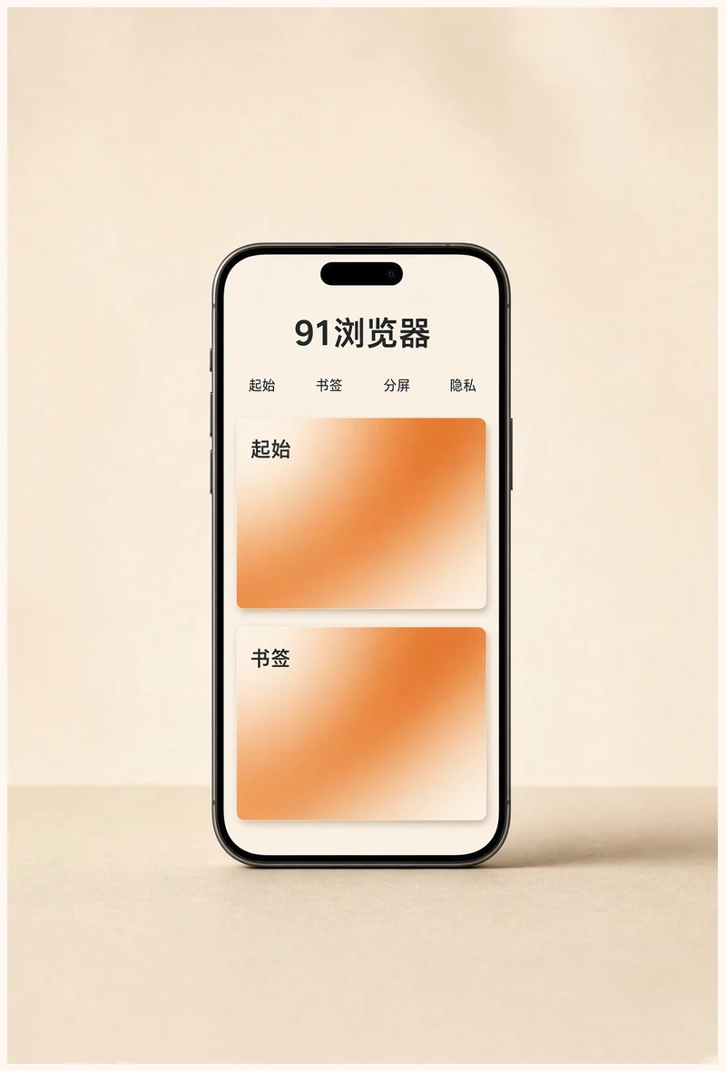 91浏览器APP移动端示意